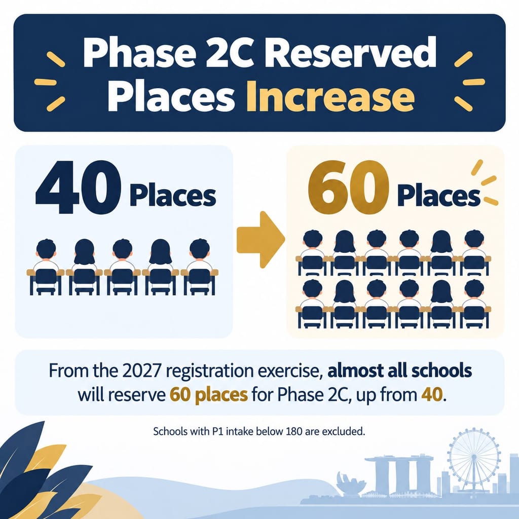 Phase 2C reserved places increase from 40 to 60
