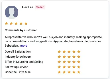 Client review from Alex Lee for Sebastian Teo Wee Kee